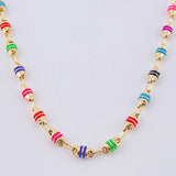 Cadena Rustica Barril 14.65 g / 24 1/2 in / 4,6 mm Oro Amarillo 18K