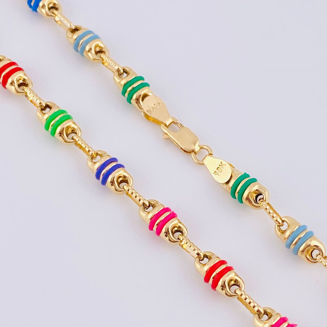 Cadena Rustica Barril 14.65 g / 24 1/2 in / 4,6 mm Oro Amarillo 18K