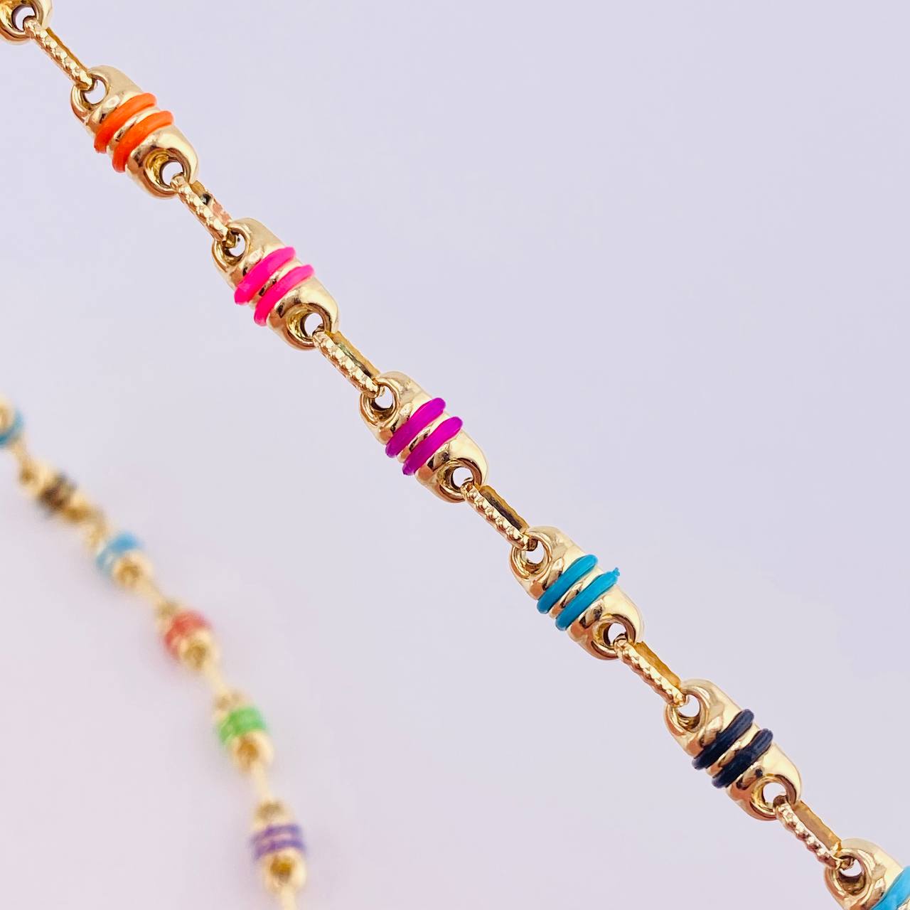 Cadena Rustica Barril 14.65 g / 24 1/2 in / 4,6 mm Oro Amarillo 18K