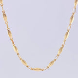 Cadena Rustica Capullo 10.5 g / 24 1/2 in / 3,2 mm Oro Amarillo 18K