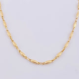 Cadena Rustica Capullo 10.5 g / 24 1/2 in / 3,2 mm Oro Amarillo 18K