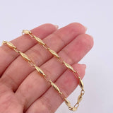 Cadena Rustica Capullo 10.5 g / 24 1/2 in / 3,2 mm Oro Amarillo 18K