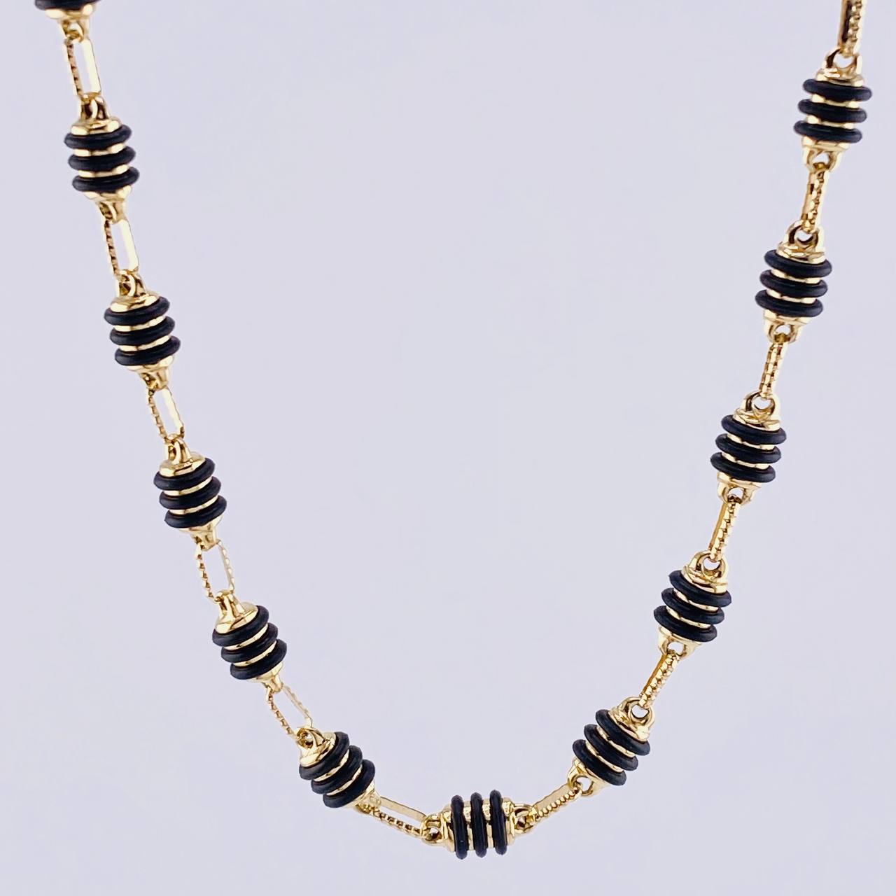 Cadena Rustica Barril 14.35 g / 24 1/2 in / 4,9 mm Oro Amarillo 18K