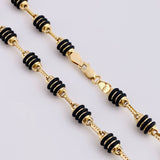 Cadena Rustica Barril 14.35 g / 24 1/2 in / 4,9 mm Oro Amarillo 18K