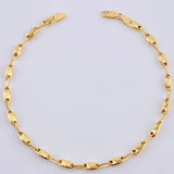 Pulso Rustico Ovalo Rayado 4.2 g / 8 1/4 in / 3,6 mm Oro Amarillo 18K