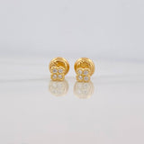 Topos Trebol 0.65 g / in / 3.6 mm Oro Amarillo 18K