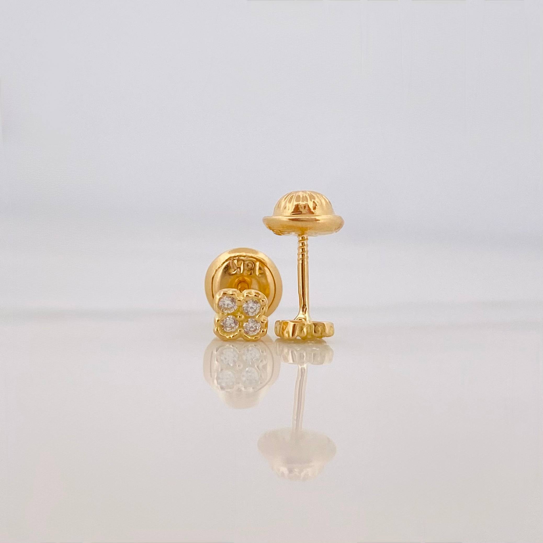 Topos Trebol 0.65 g / in / 3.6 mm Oro Amarillo 18K
