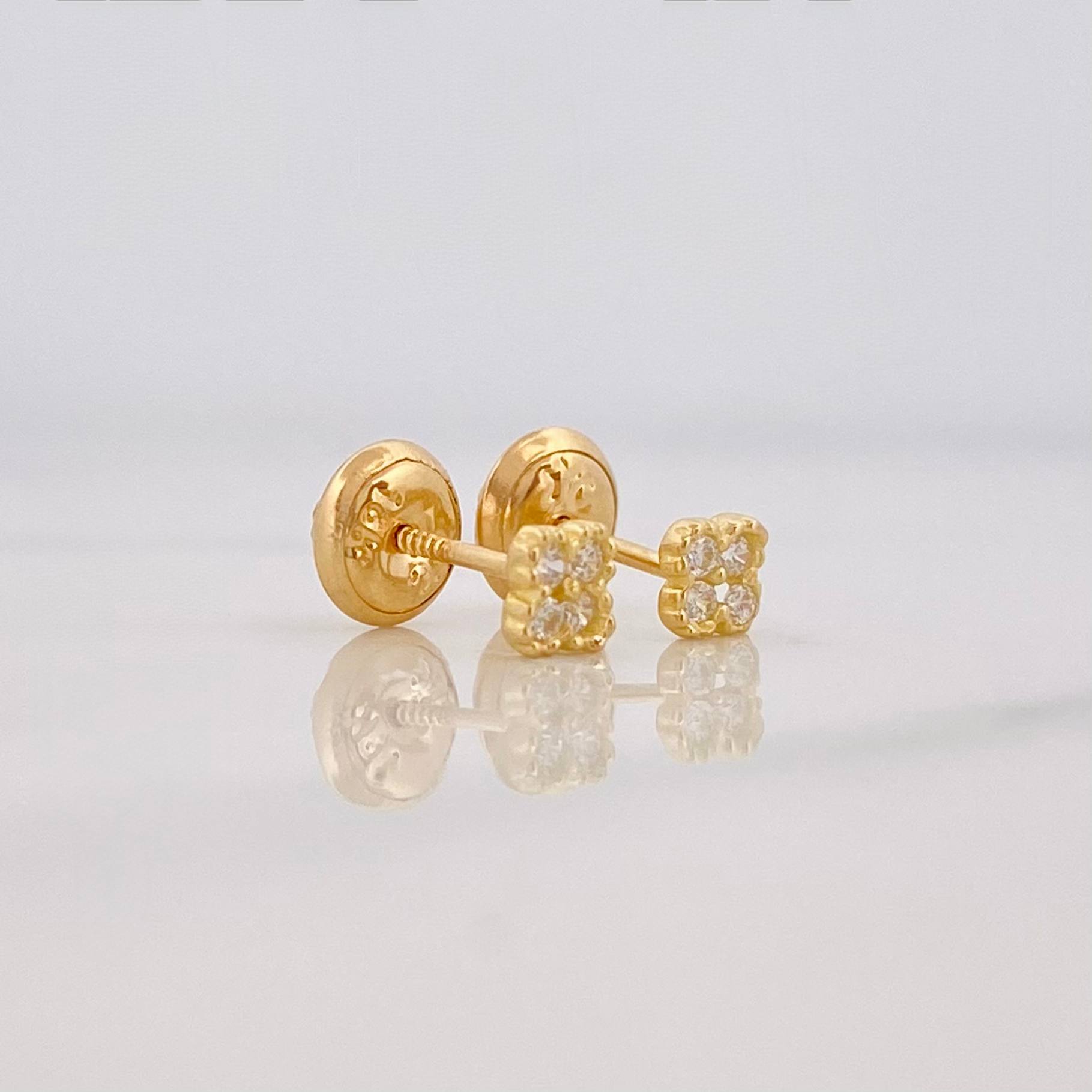 Topos Trebol 0.65 g / in / 3.6 mm Oro Amarillo 18K