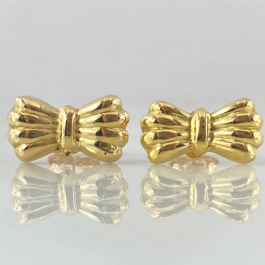 Stud Earrings Bow 2.1gr / 18K Gold