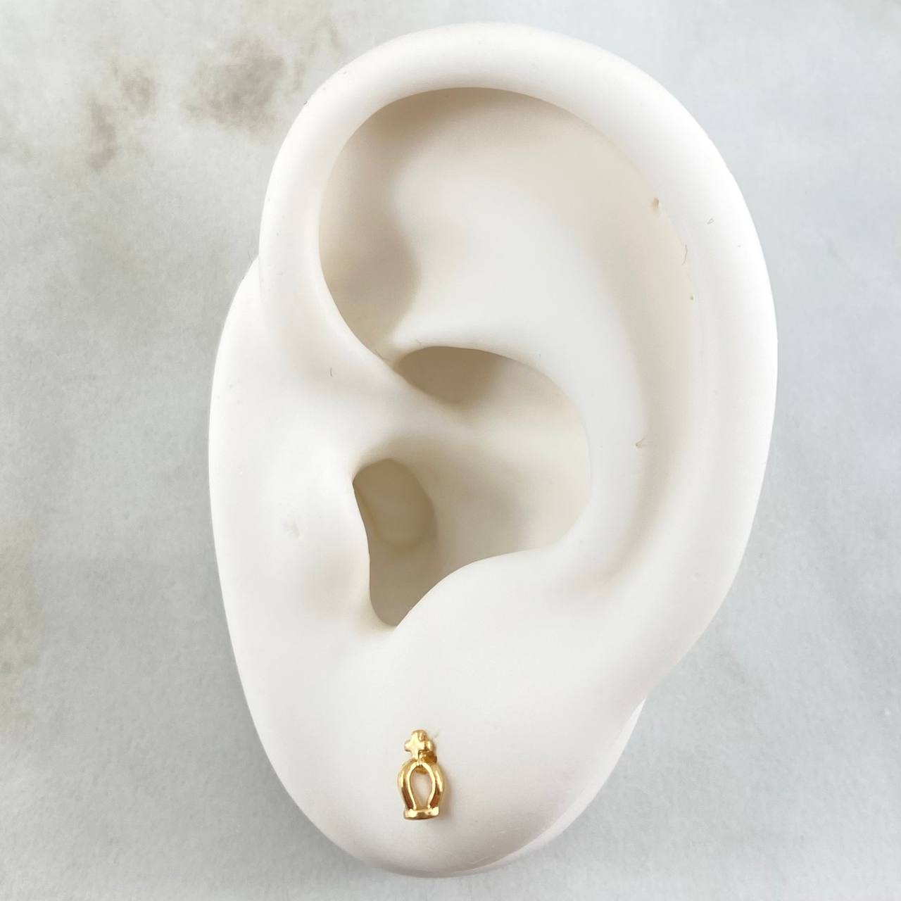 Stud Earrings Royal Crown 0.65gr / 18K Gold ©
