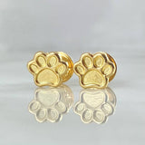 Stud Earrings Footprints 0.55gr / 18K Gold