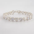 Bracelet Heart 16.55g / 7 1/4 in / 7.4mm Silver 925