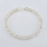 Heart Bracelet 16.35g / 7 1/4 in / 7.35mm Silver 925