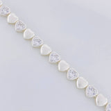 Pulso Corazón 16.4g / 7 1/4 in / 7.4mm Plata 925