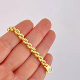 Pulso Correa 12.6g / 8 1/4 in / 4.9mm Plata Vermeil 925