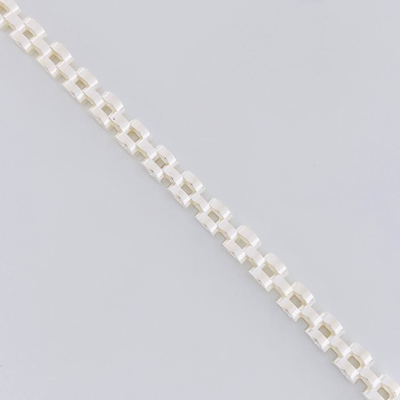 Bracelet Curved Links 12.45g / 8 1/4 in / 4.9mm Silver 925