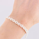 Bracelet Curved Links 12.45g / 8 1/4 in / 4.9mm Silver 925