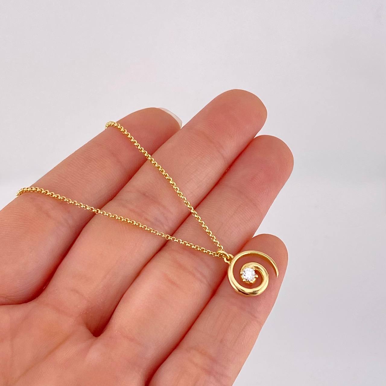 Classic Link Chain Caracol 3.05g / 16 in / 1.1mm Silver Vermeil 925