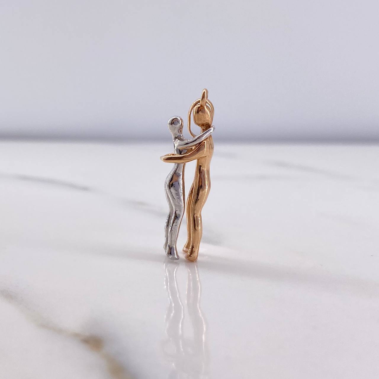 Pendant Couple 4.85gr / 3.2cm / Two 18K White and Rose Gold #