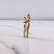 Pendant Couple 4.85gr / 3.2cm / Two 18K White and Rose Gold #