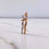 Pendant Couple 4.85gr / 3.2cm / Two 18K White and Rose Gold #