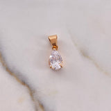 Pendant Basket Drop 1.45gr / 1.6cm / White Zircon 18K Rose Gold #