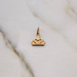 Dije Corona Corazon 0.45gr / 1.3cm / Plano Oro Amarillo 18K #
