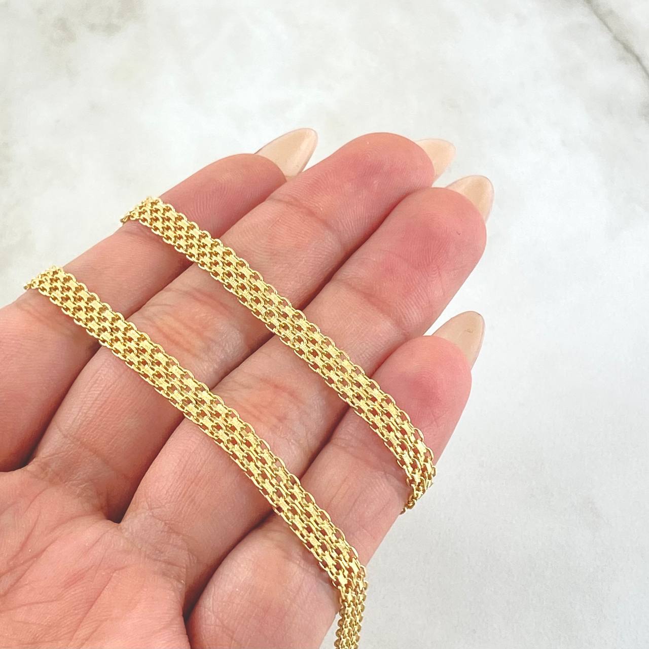 Cadena China 17.8gr / 27 1/2 in / Oro Amarillo +1 18K ©