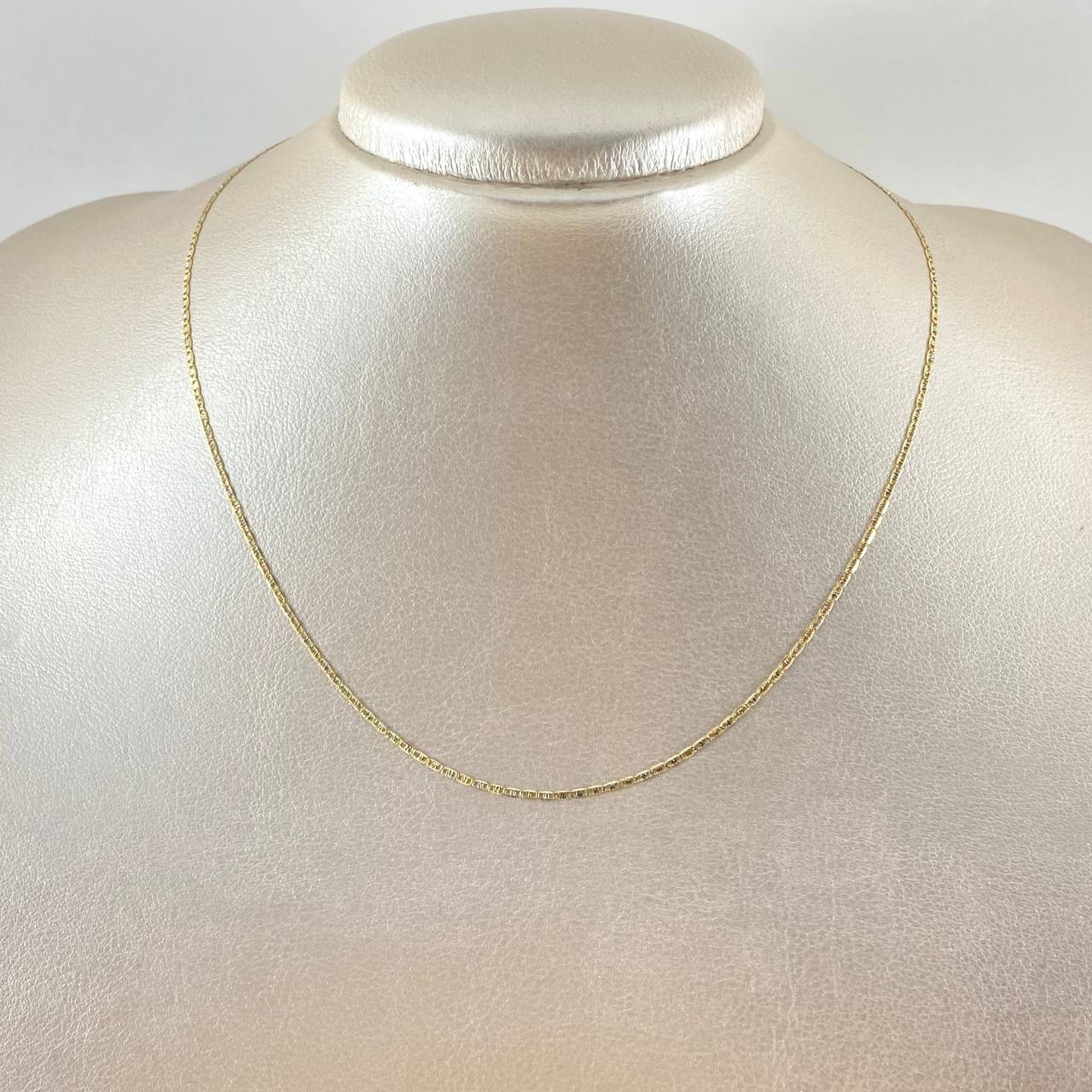 Flat Anchor Chain 1.15gr / 15 3/4 in / Three Golds +3 18K ©