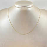 Flat Anchor Chain 1.15gr / 15 3/4 in / Three Golds +3 18K ©