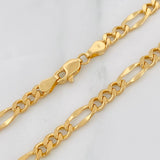 Figaro Chain 7.95g / 18 in / 4.33mm Yellow Gold 18K