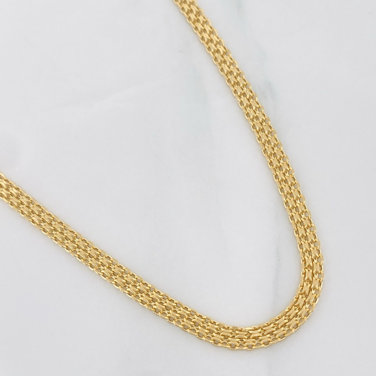 Cadena China 4.35g / 18 in / 3.28mm Oro Amarillo 18K
