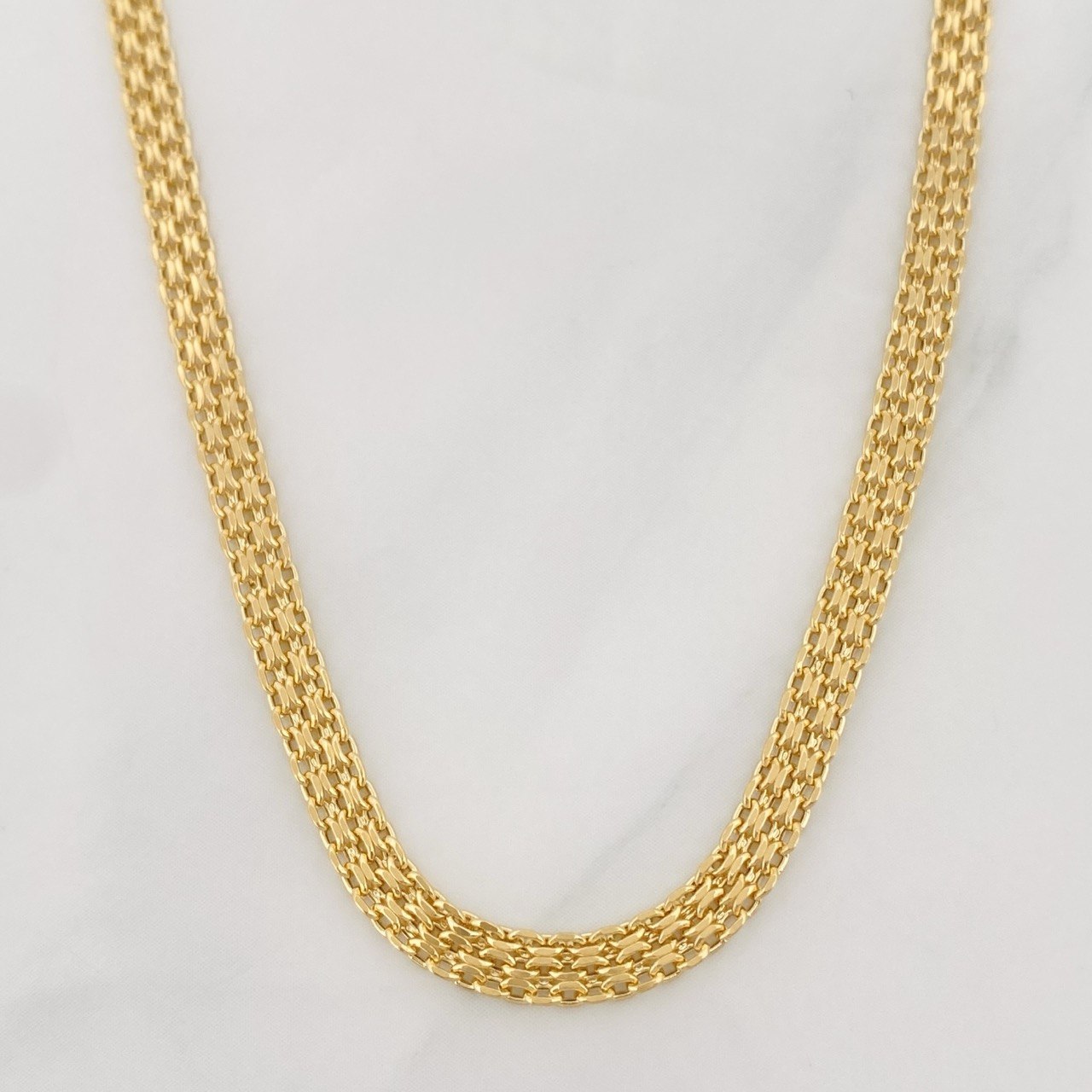 Cadena China 4.35g / 18 in / 3.28mm Oro Amarillo 18K