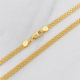 Cadena China 4.35g / 18 in / 3.28mm Oro Amarillo 18K
