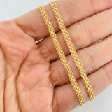 Cadena China 4.35g / 18 in / 3.28mm Oro Amarillo 18K