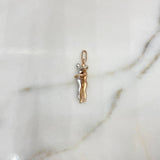 Pendant Couple 2.4gr / 2.7cm / Two 18K White and Rose Gold #