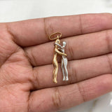 Pendant Couple 4.85gr / 3.2cm / Two 18K White and Rose Gold #