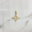 Pendant Arrow And Bow 1.95gr / 2.7cm / White Zircons 18K Yellow Gold #