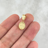 Pendant Miraculous Virgin 0.6gr / 2cm / 18K Yellow Gold Stamped