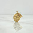 Pendant Miraculous Virgin 0.6gr / 2cm / 18K Yellow Gold Stamped