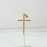 Pendant Cruz Bastón 0.9gr / 3.5cm / Polished 18K Yellow Gold