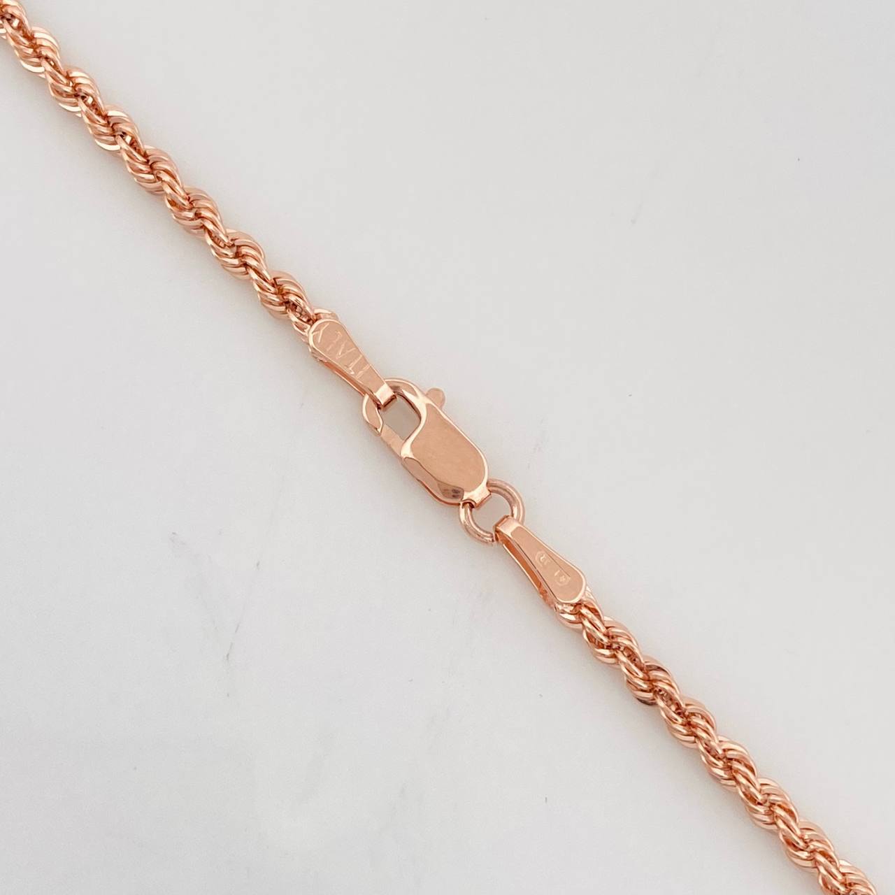 Cadena Lazo 3.75g / 24 in / 2.09mm Oro Rosa 18K