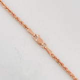 Cadena Lazo 3.75g / 24 in / 2.09mm Oro Rosa 18K