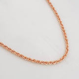 Cadena Lazo 3.75g / 24 in / 2.09mm Oro Rosa 18K