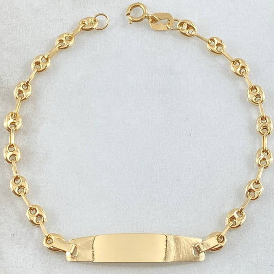 Bracelet GC Plate 1.7gr / 5.9in / 18K Gold