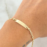 Bracelet GC Plate 1.7gr / 5.9in / 18K Gold