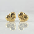 Stud Earrings Love 0.6gr / 18K Gold ©
