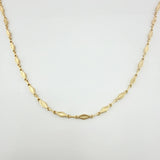 Cadena Rustica Rombo Punteado 10.75gr / 23 1/2 in / 4.3mm Oro Amarillo 18K ©