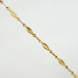 Cadena Rustica Rombo Punteado 11gr / 23 1/2 in / 4.4mm Oro Amarillo 18K