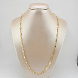 Cadena Rustica Rombo Punteado 11gr / 23 1/2 in / 4.4mm Oro Amarillo 18K